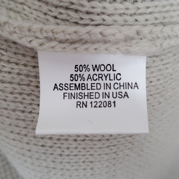 Bettie Page Patriotic Wool Blend Sweater Cardigan - Picture 6 of 7